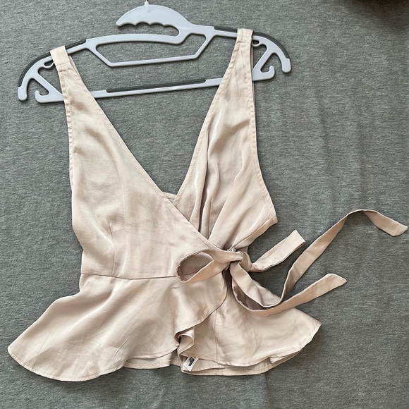 Free People Tops - Free People Silky Wrap Cami Tank Top